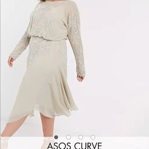 ASOS beaded Midi Dress